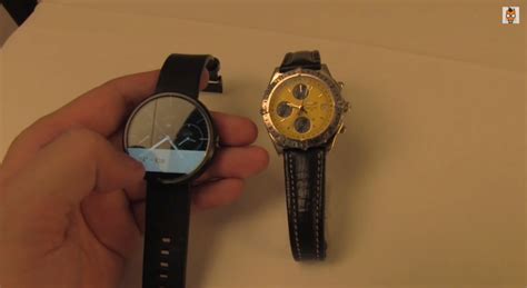 breitling moto 360|Motorola Moto 360 vs Breitling Chronomat Longitude .